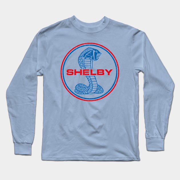 shelby cobra logo mustang Long Sleeve T-Shirt by small alley co